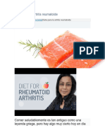 Dieta para La Artritis Reumatoide