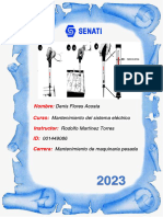 Cuaderno de Informes - Mantenimiento Del Sistema Electrico - 1era Semana - Denis Flores Acosta