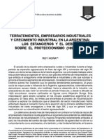 Roy Hora 2000 Terratenientes Empresarios Ales y Crecimiento Industrial en La Argentina