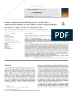 Patient Satisfaction With Radiology Services in The UAE - A Comprehensive Analysis of Care, Comfort, Service, and Accessibility