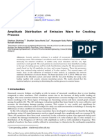 Amplitude Distribution of Emission Wave For Cracking