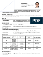 Resume - Arnab Mahata - Format1