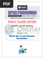 World History 09 - Daily Class Notes - UPSC Prarambh 2026