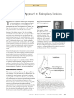 A Graduated Approach To Rhinoplasty Incisions