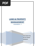 Land & Property Management: Assignment: 2