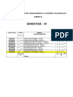 Syllabus BHMCT 4th Semester