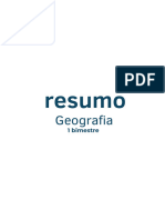 Resumo Geografia Primeiro Bimestre