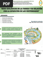 Eras Geológicas de La Tierra y Su Relación Con La Aparición de Los Vertebrados