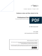 Guidance Notes and Flow Charts For The Professional Services Contract