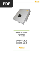 Manual Do Usuário V1.1. Manual Do Usuário - Instalação - Operação. Omniksol-13k-TL Omniksol-17k-TL Omniksol-20k-TL