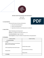 Detailed Lesson Plan in Physical Education Grade 2 Gerald