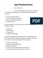 Cord Prolapse Practice Exam - RNpedia