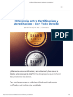 ¿Cuál Es La Diferencia Entre Certificación y Acreditación