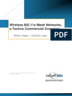 Wireless 802.11s Mesh Networks, A Techno Commercial Overview