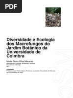 Diversidade e Ecologia Dos Macrofungos Do JBUC