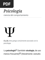 Psicología - Wikipedia, La Enciclopedia Libre