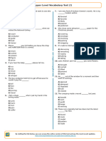 307 Upper Level Vocabulary Test 21 Englishtestsonlinecom