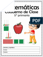 5°cuaderno de Matemáticas