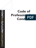 Chartered Institute of Linguists - 2017 - CIOL Code of Professional Conduct