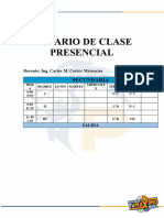 3 Horario de Clases