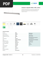 Lámpara Colgante MASS, 30W, 120cm