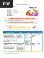 d3 A2 Sesion Rel. María, Madre de Jesús, Madre Nuestra.