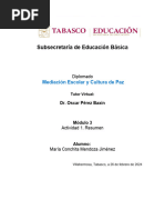 Mendoza Jiménez María Conchita - Modulo3 - Act.1. Resumen