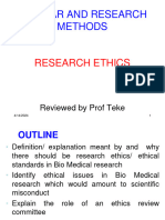 Research Ethics - Study Material - Teke - 120413