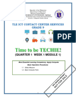 Ict Contact Center 9 q1 w1 Mod1 1