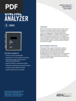 UV254 Analyzer M Series Specification Sheet - Real Tech