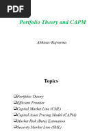 7.2 Portfolio Theory and CAPM