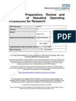 SOP - 01 - Preparation - of - SOPsPreparation, Review and Approval of Standard Operating Procedures For Research