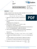 Sujet Math General Et Probabilite