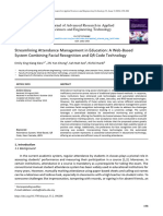 Streamlining Attendance Management in Education A Web-BasedSystem Combining Facial Recognition and QR Code Technology