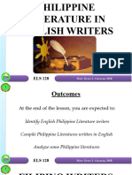 ELS 128 Phil Lit in ENglish Filipino Writers