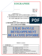 C1L3 L'eau Dans Le Développement de La Côte D'ivoire