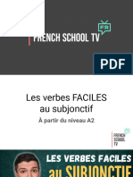 Grammaire Française B1 - Les Verbes FACILES Au Subjonctif