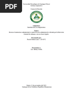 Recurso Contencioso Administrativo Contra Un Acto Administrativo Dictado Por La Dirección General de Aduanas