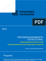 Semana 3 - 2 Predimensionamiento de Vigas y Losas de Concreto Armado