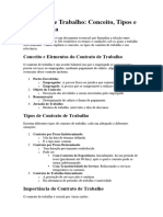 Contrato de Trabalho - Conceito, Tipos e Importância