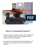 Introduction To Real Time and Embedded System