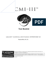 MCMI Inventory With Response Sheet