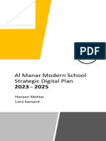 Al Manar Modern School Strategic Digital Plan 2023 - 2025