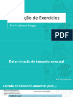 Exercícios - Tamanho Amostral