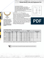 Welded Master Links With Engineered Flat