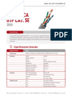 Cable Cca Utp Cat. 5E: Especificaciones Generales