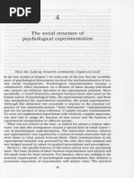 The Social Structure of Psychological Experimentation