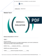 Evaluation: Module Test 4