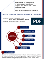 Apresentação - Estabilização Sem Obras de Contenção (Maria Isabel e Auciane)