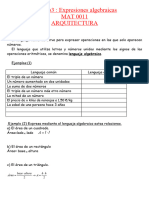 Modulo de Expresiones Algebraicas